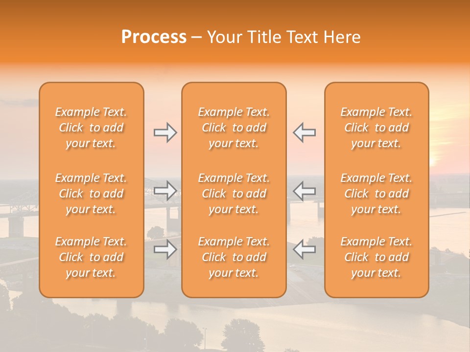 Water Sun Interstate Highway PowerPoint Template