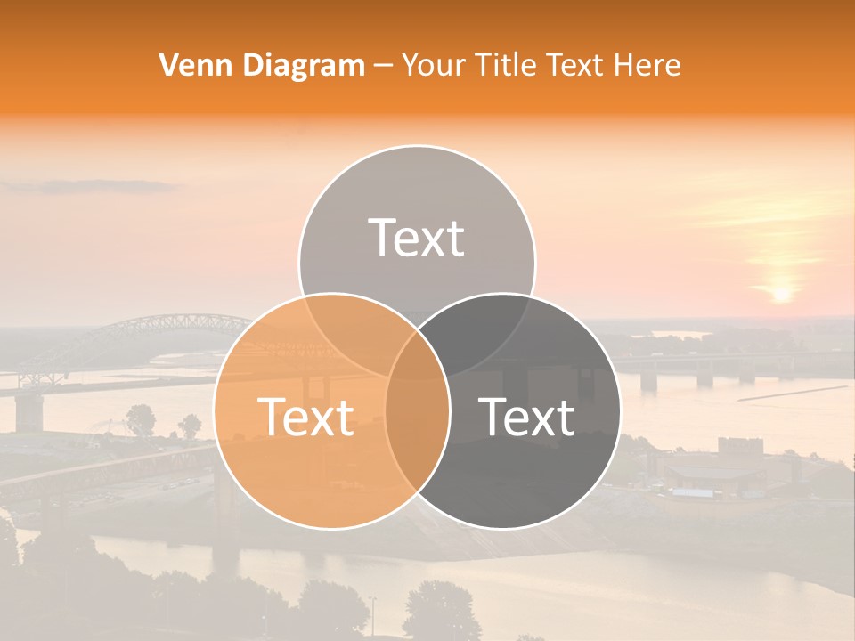 Water Sun Interstate Highway PowerPoint Template