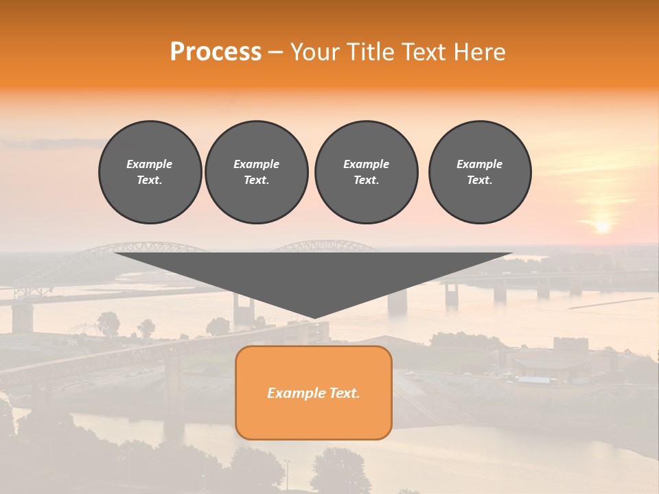 Water Sun Interstate Highway PowerPoint Template