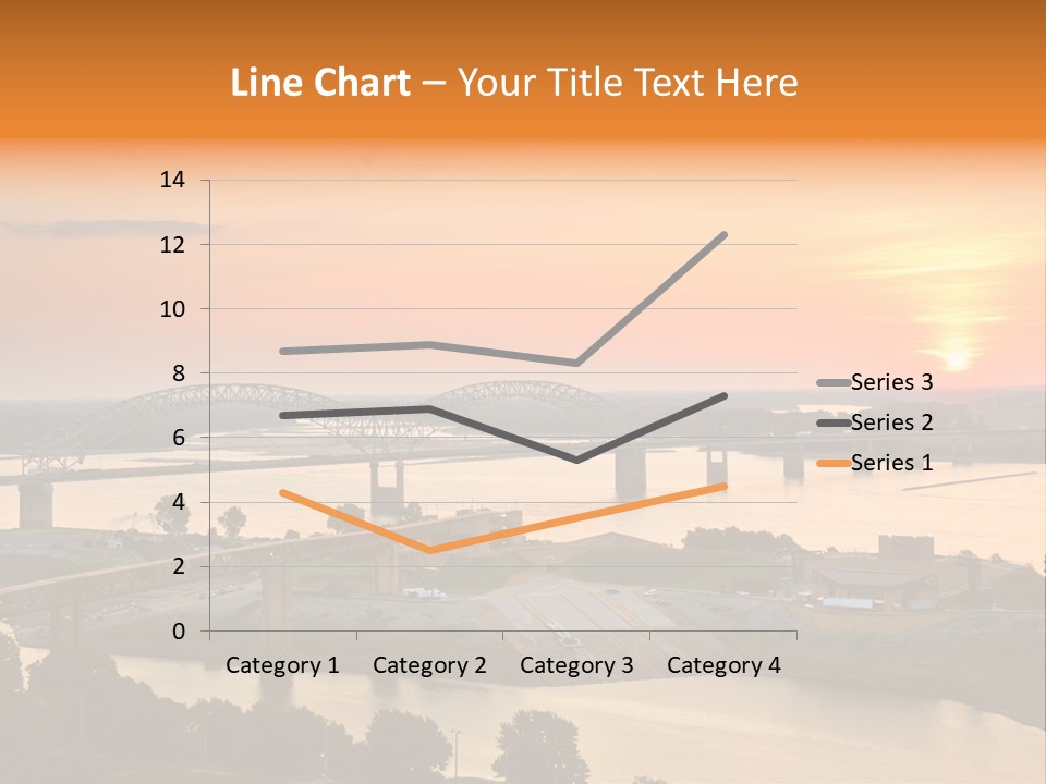 Water Sun Interstate Highway PowerPoint Template