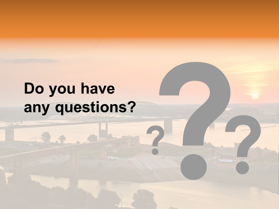 Water Sun Interstate Highway PowerPoint Template