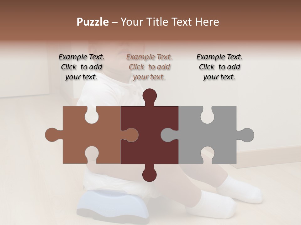 Son Caucasian Childhood PowerPoint Template