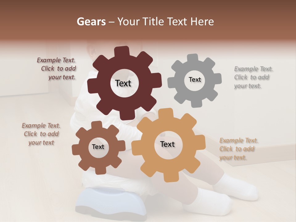 Son Caucasian Childhood PowerPoint Template