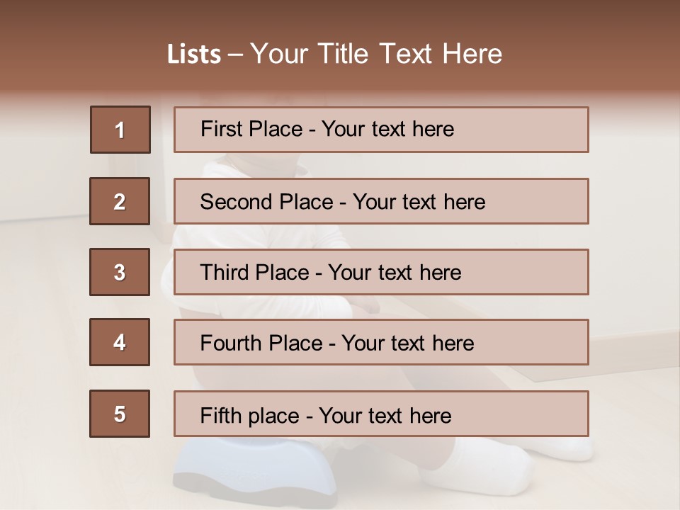 Son Caucasian Childhood PowerPoint Template
