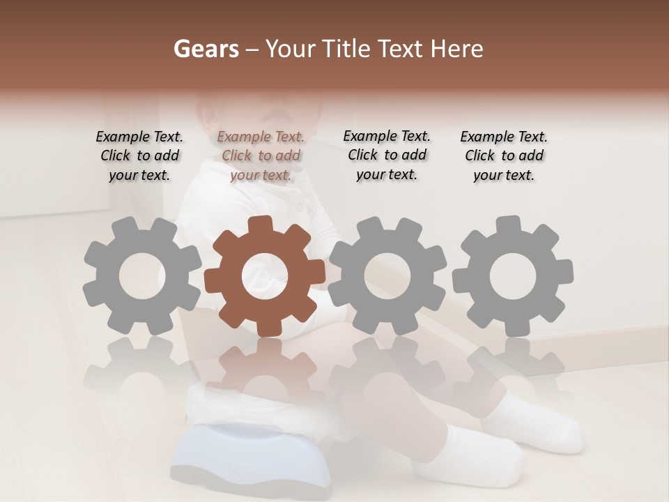 Son Caucasian Childhood PowerPoint Template