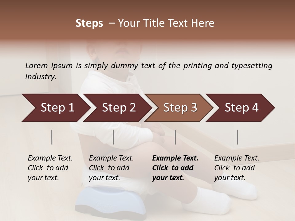 Son Caucasian Childhood PowerPoint Template