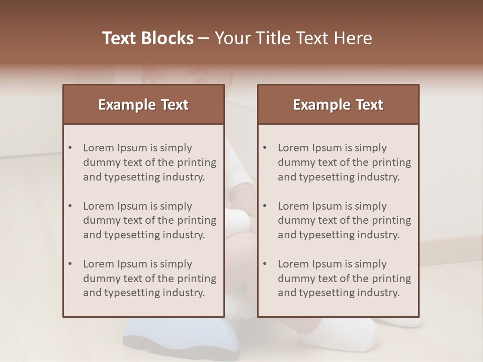 Son Caucasian Childhood PowerPoint Template