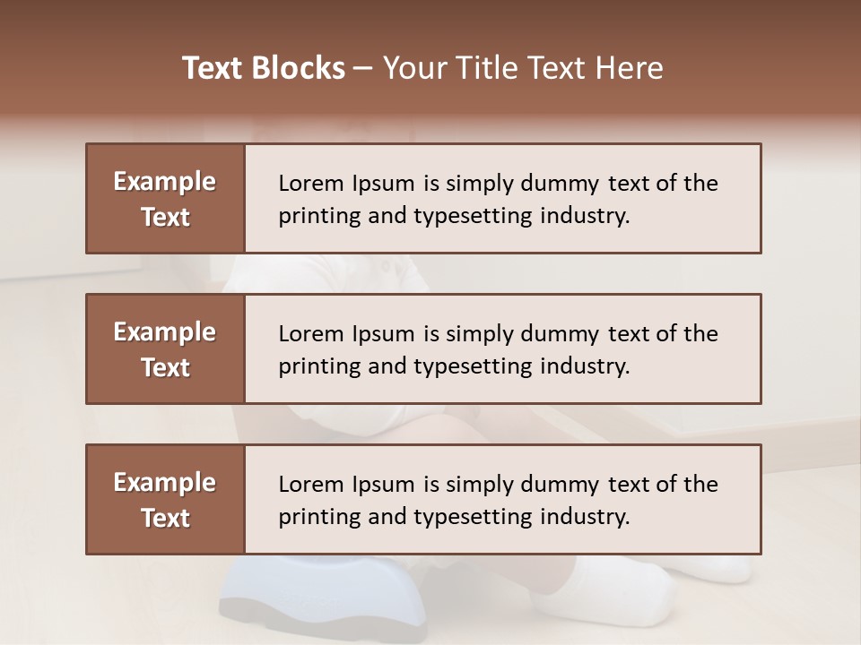 Son Caucasian Childhood PowerPoint Template