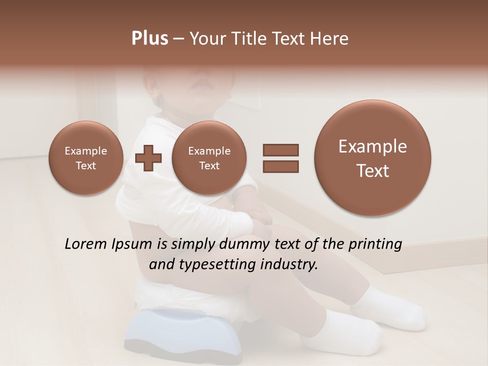 Son Caucasian Childhood PowerPoint Template