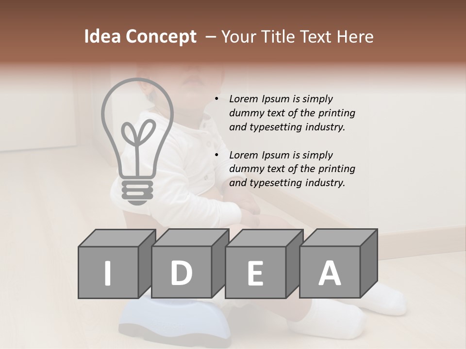 Son Caucasian Childhood PowerPoint Template