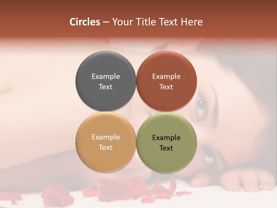 Expressing Positivity Lying Down Nude PowerPoint Template