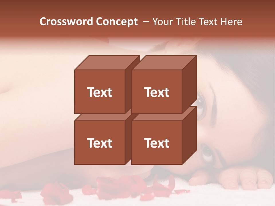 Expressing Positivity Lying Down Nude PowerPoint Template