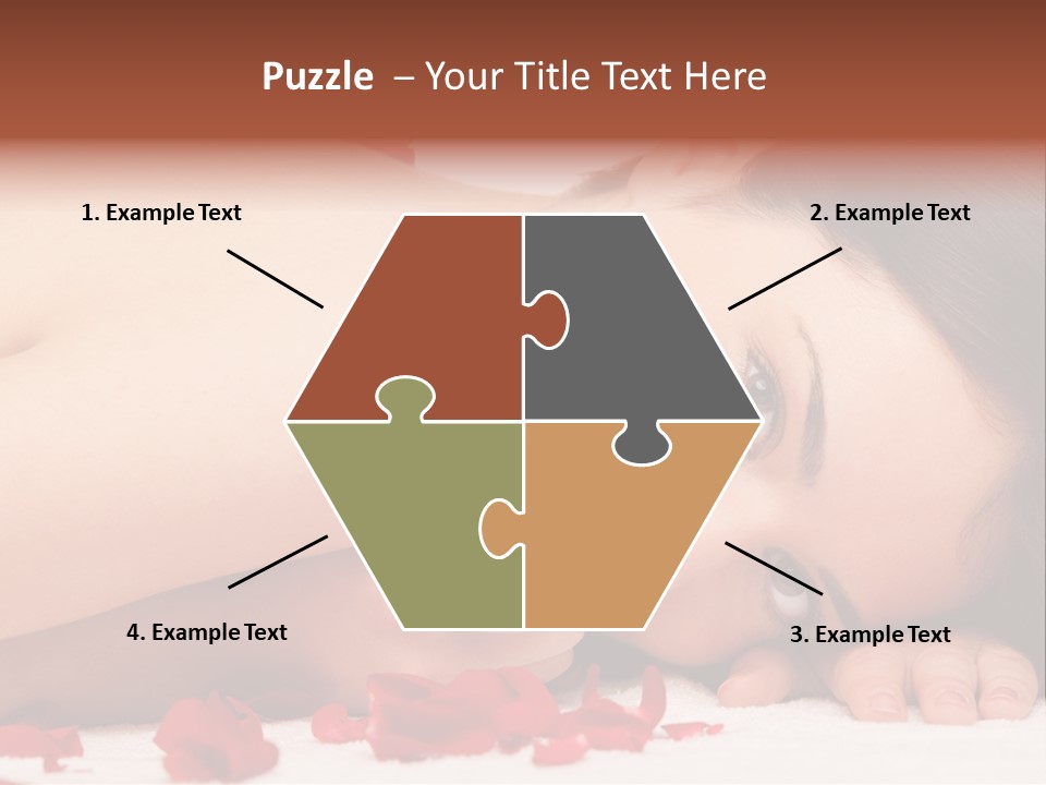 Expressing Positivity Lying Down Nude PowerPoint Template