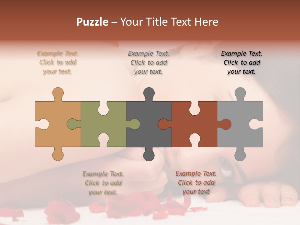 Expressing Positivity Lying Down Nude PowerPoint Template