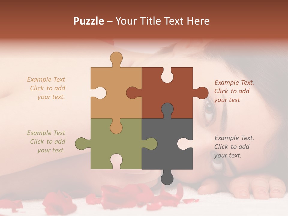 Expressing Positivity Lying Down Nude PowerPoint Template