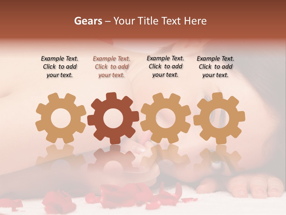 Expressing Positivity Lying Down Nude PowerPoint Template