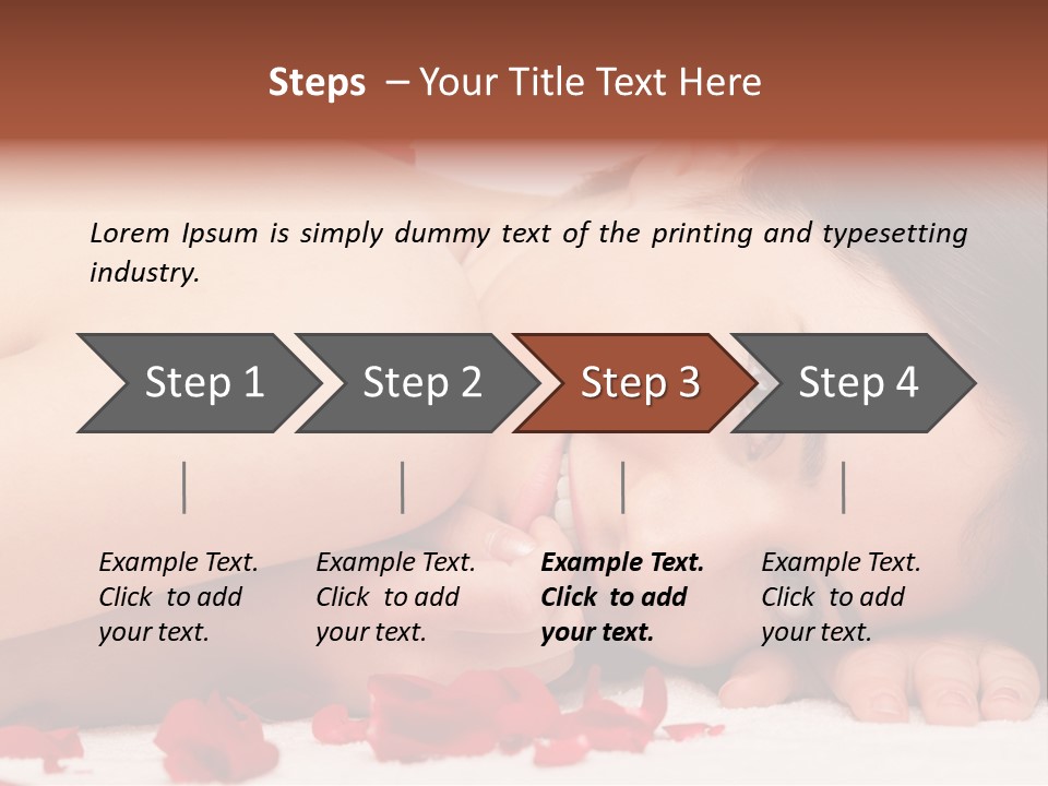 Expressing Positivity Lying Down Nude PowerPoint Template