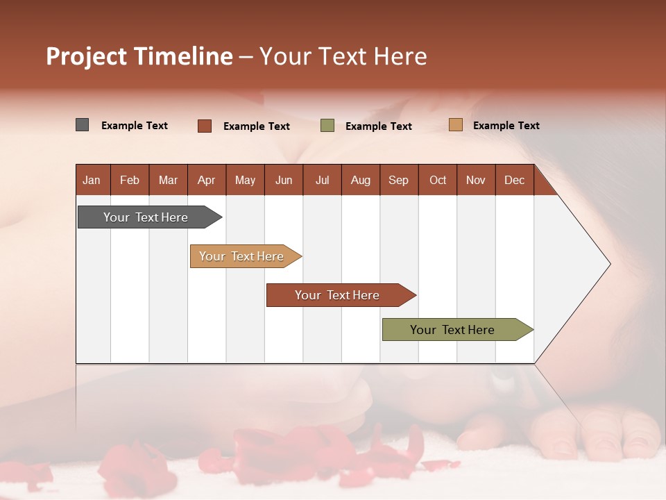 Expressing Positivity Lying Down Nude PowerPoint Template