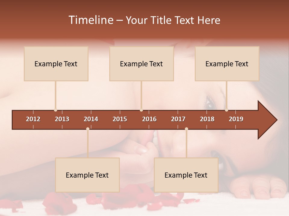 Expressing Positivity Lying Down Nude PowerPoint Template