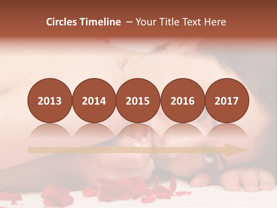 Expressing Positivity Lying Down Nude PowerPoint Template