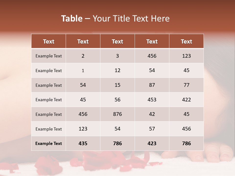 Expressing Positivity Lying Down Nude PowerPoint Template