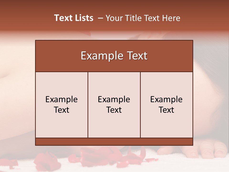 Expressing Positivity Lying Down Nude PowerPoint Template