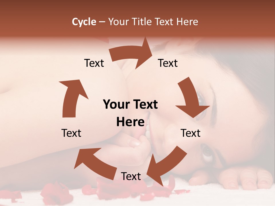 Expressing Positivity Lying Down Nude PowerPoint Template