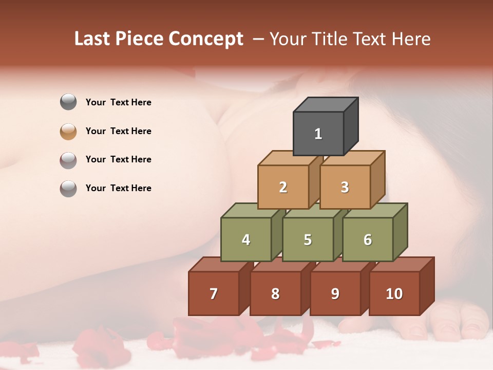 Expressing Positivity Lying Down Nude PowerPoint Template