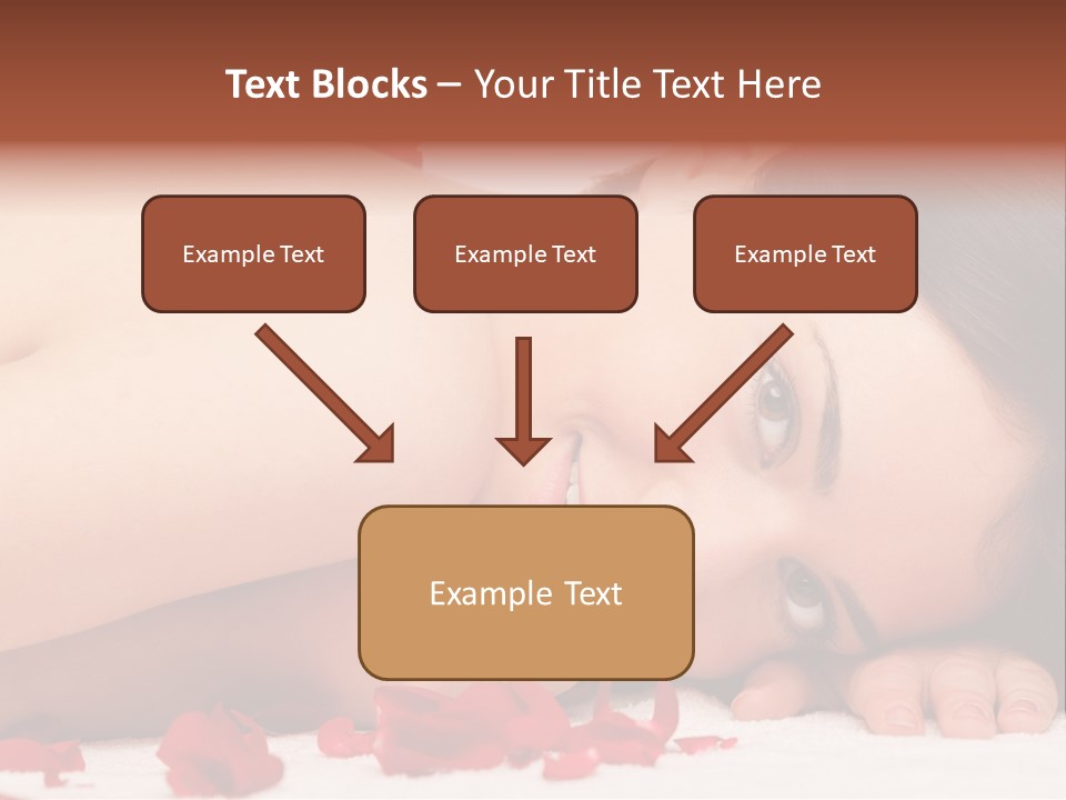 Expressing Positivity Lying Down Nude PowerPoint Template