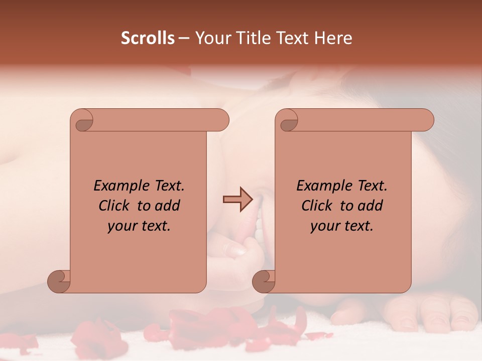 Expressing Positivity Lying Down Nude PowerPoint Template