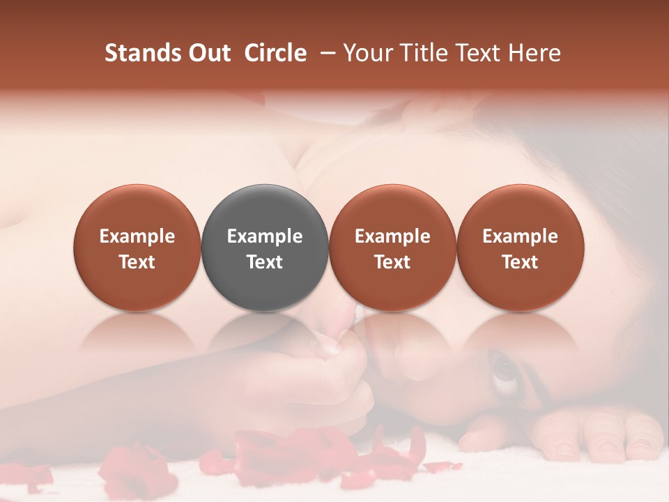 Expressing Positivity Lying Down Nude PowerPoint Template