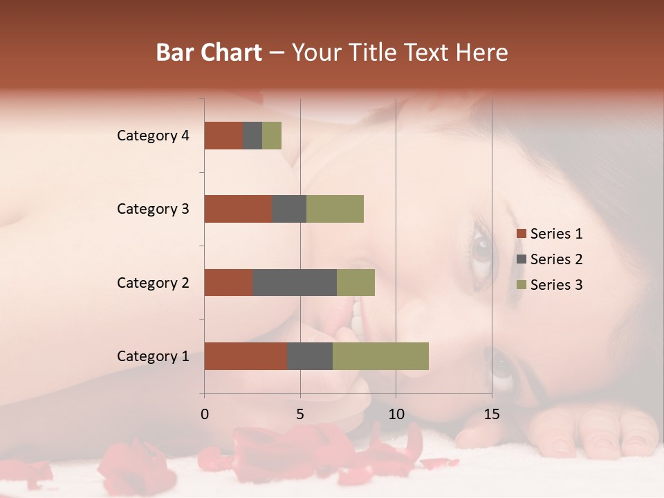 Expressing Positivity Lying Down Nude PowerPoint Template