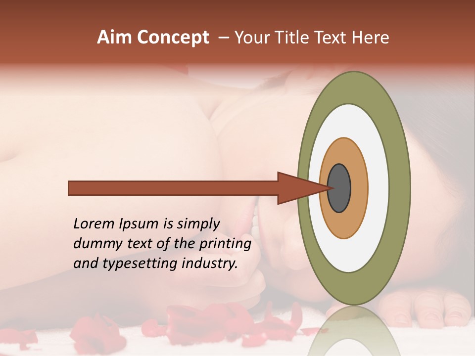 Expressing Positivity Lying Down Nude PowerPoint Template