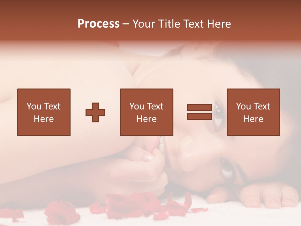 Expressing Positivity Lying Down Nude PowerPoint Template