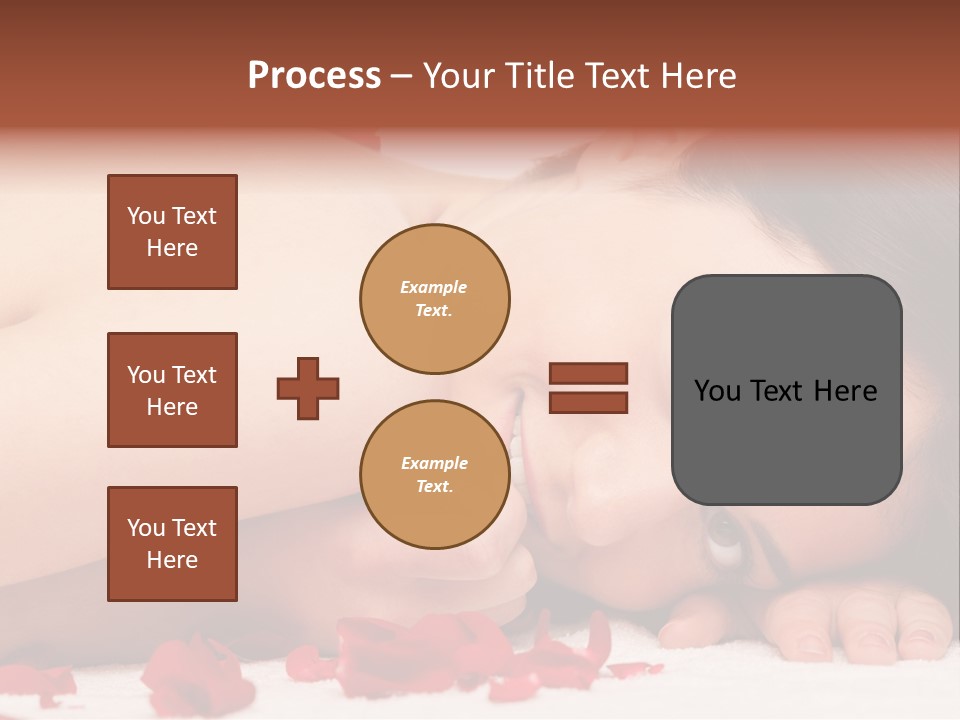 Expressing Positivity Lying Down Nude PowerPoint Template