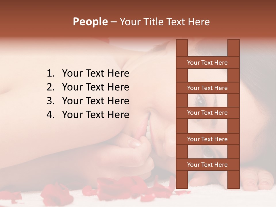 Expressing Positivity Lying Down Nude PowerPoint Template