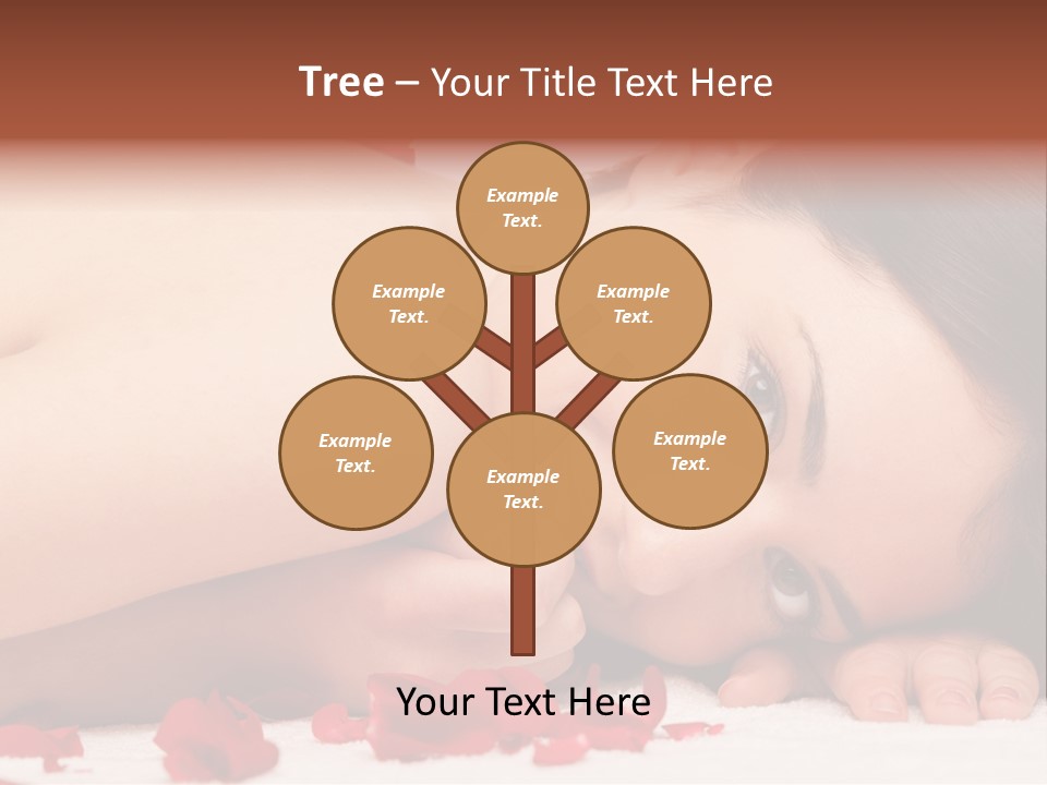 Expressing Positivity Lying Down Nude PowerPoint Template