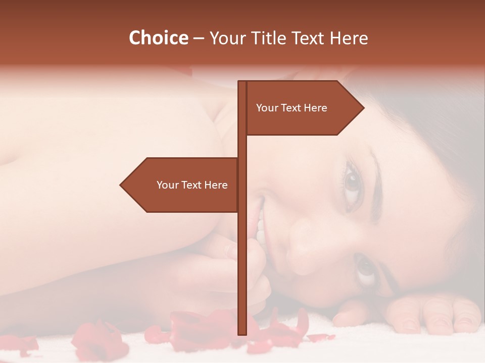 Expressing Positivity Lying Down Nude PowerPoint Template