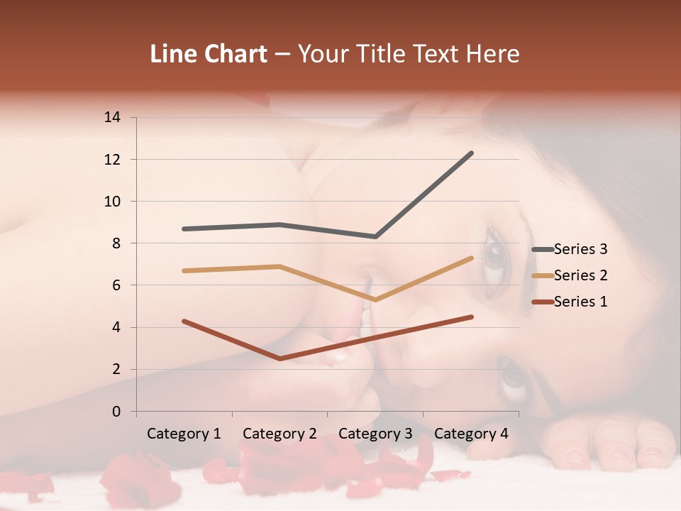 Expressing Positivity Lying Down Nude PowerPoint Template