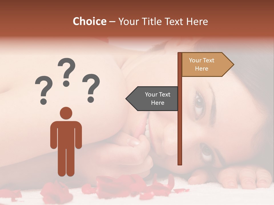 Expressing Positivity Lying Down Nude PowerPoint Template