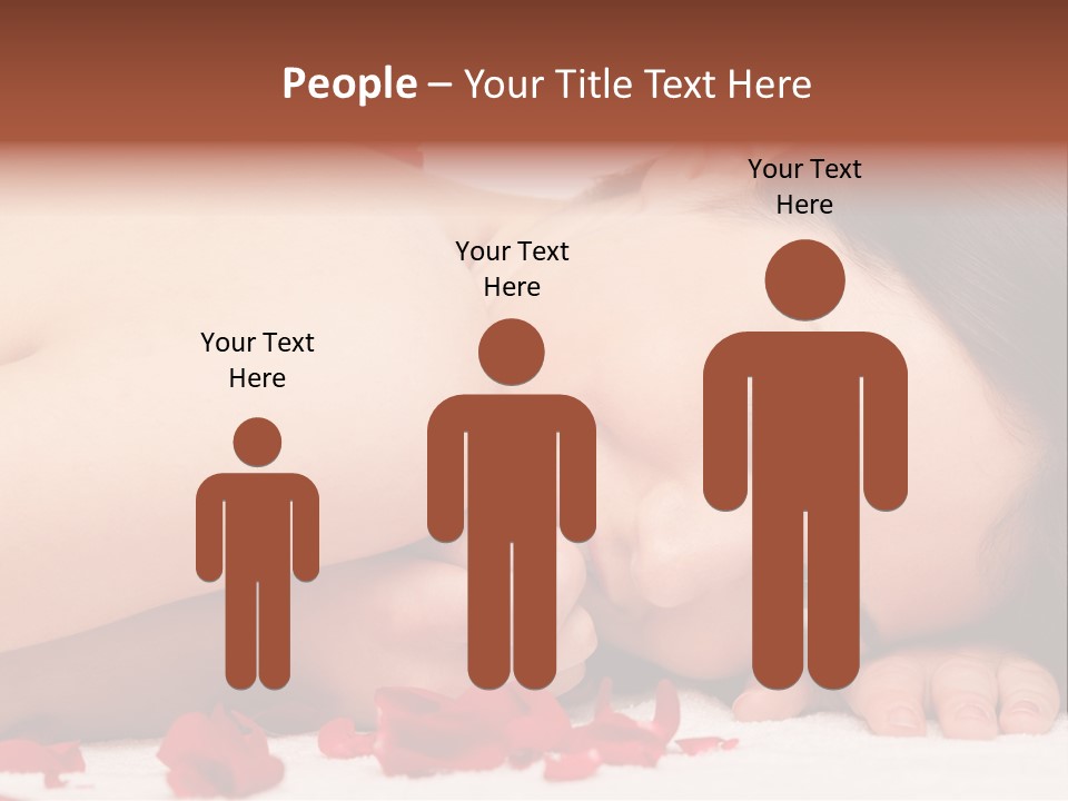 Expressing Positivity Lying Down Nude PowerPoint Template