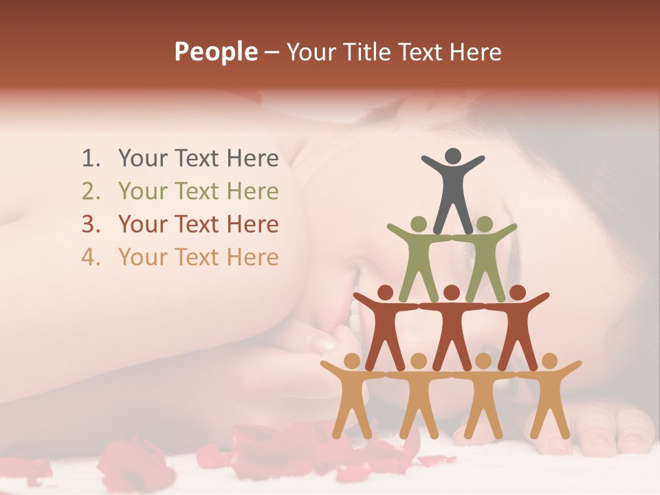 Expressing Positivity Lying Down Nude PowerPoint Template