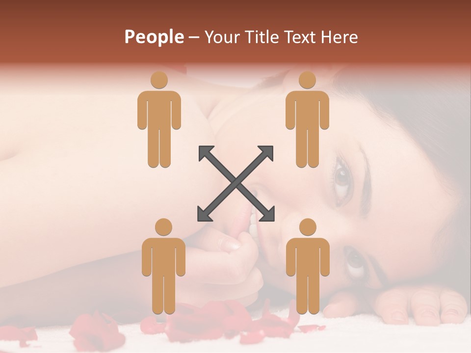 Expressing Positivity Lying Down Nude PowerPoint Template