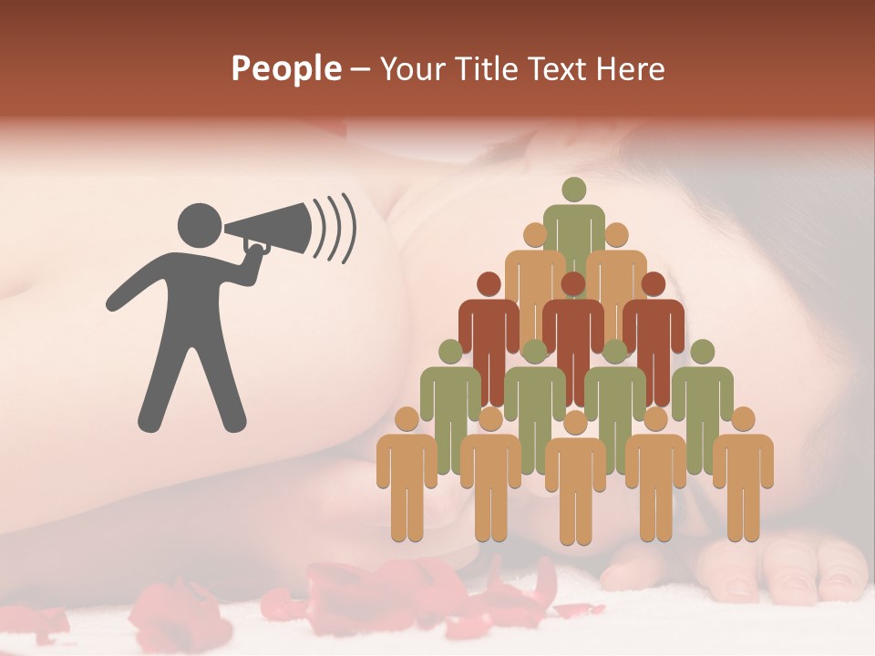 Expressing Positivity Lying Down Nude PowerPoint Template