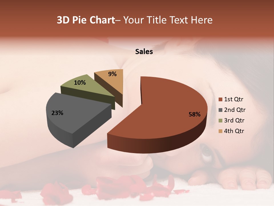 Expressing Positivity Lying Down Nude PowerPoint Template