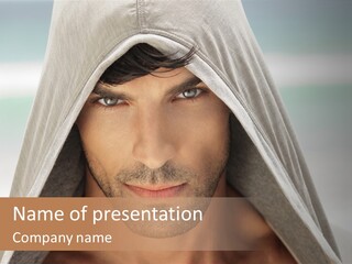 Isolated Lifestyle Eye PowerPoint Template