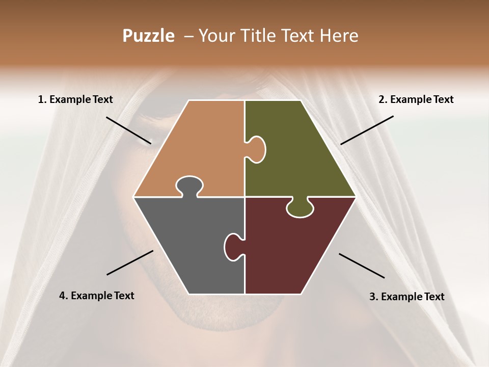 Isolated Lifestyle Eye PowerPoint Template