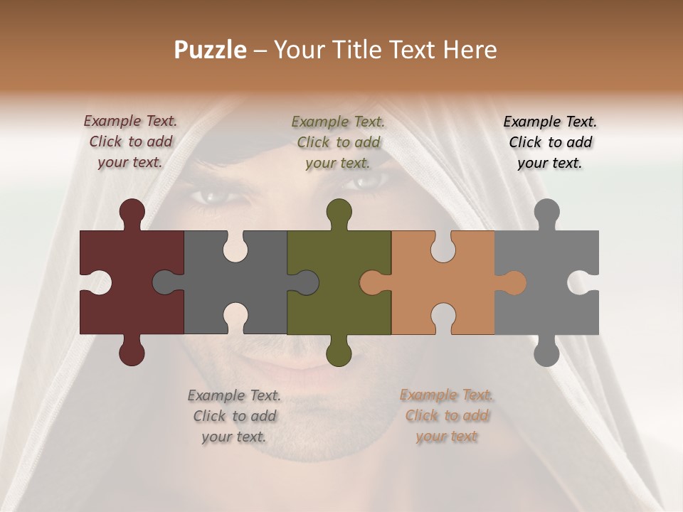 Isolated Lifestyle Eye PowerPoint Template