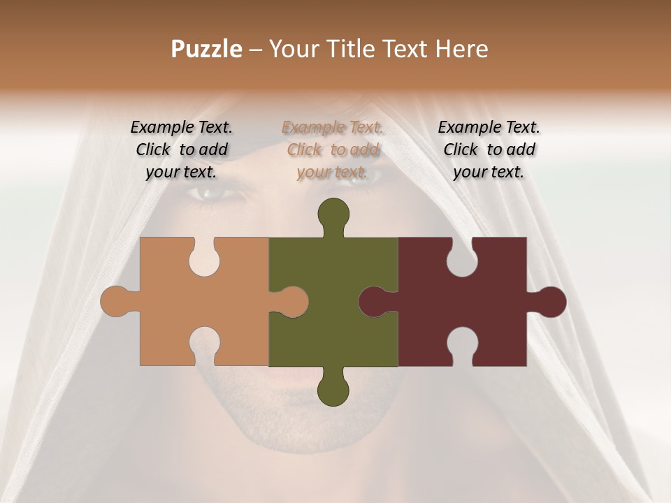 Isolated Lifestyle Eye PowerPoint Template