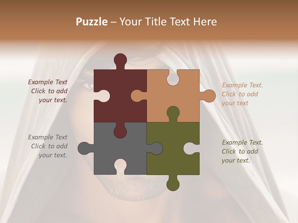 Isolated Lifestyle Eye PowerPoint Template